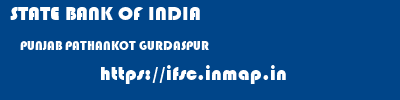 STATE BANK OF INDIA  PUNJAB PATHANKOT GURDASPUR   ifsc code